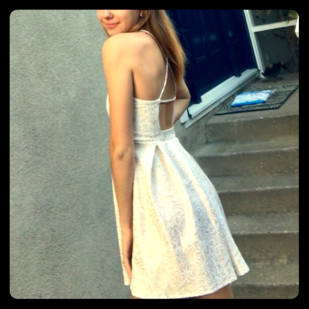 White and Gold Soprano Dress